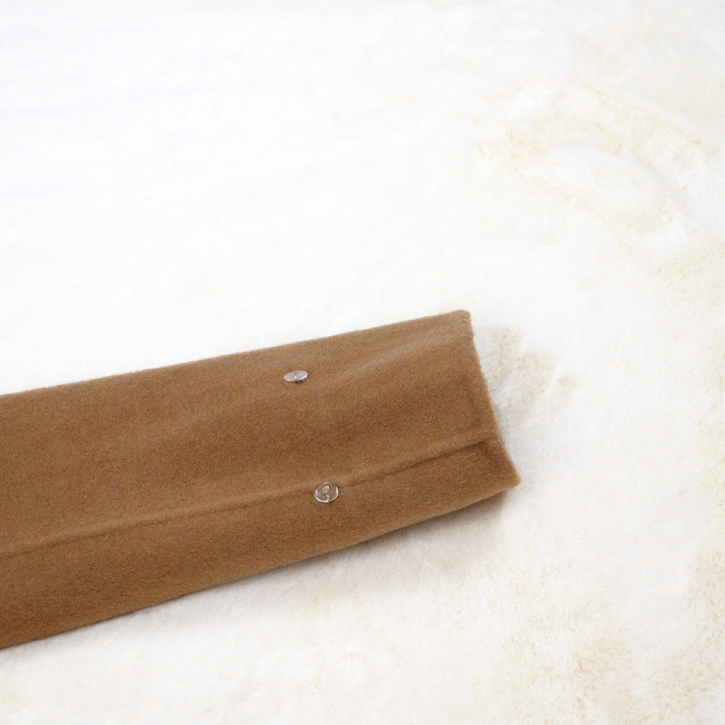 Abbigliamento da donna Cappotto in cashmere double face con pelliccia per donna Autunno e inverno Colletto da completo Caldo e sottile Cappotto in lana di alta qualità per donna_voghion.com