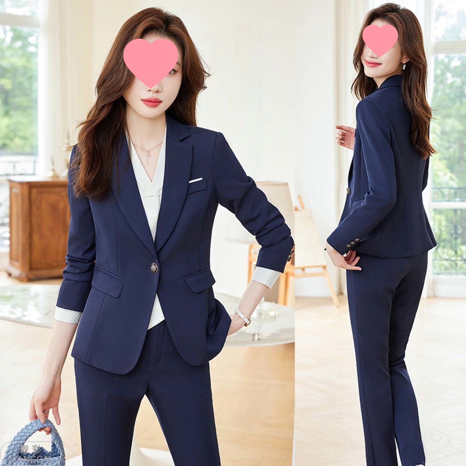 修身正装西装女套装职业装气质酒店销售前台接待珠宝店秋冬工作服