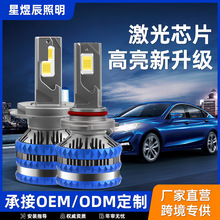 厂家直销新款汽车led大灯大功率120W改装远近光H7 H4 H11汽车大灯