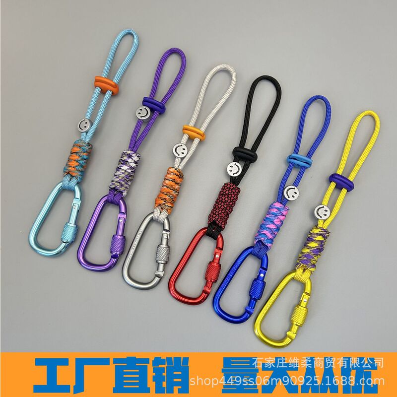 Hooked Braided Paracord Lanyard Water Bottle Quick-Release D-Ring Buckle Mineral Water Bottle Holder Carabiner Outdoor Backpack Hook Hooked Braided Paracord Lanyard Water Bottle Quick-Release D-Ring Buckle Mineral Water Bottle Holder Carabiner Outdoor Backpack Hook