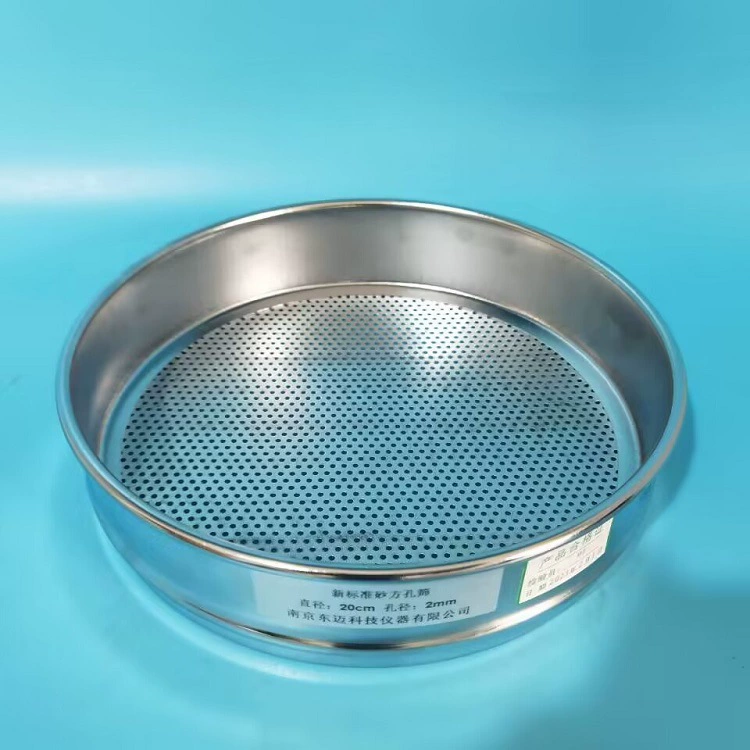 Диаметр 20 см, стандартное сито рамы, сито для образцов, инспекционное сито, сито для почвы, сито для песка и камня, 2–60 мм