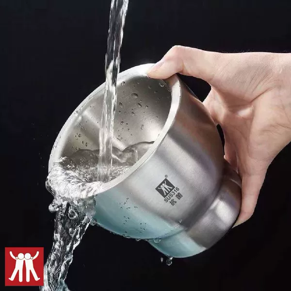 Grade 316 stainless steel mashing bowl (drum-shaped)
