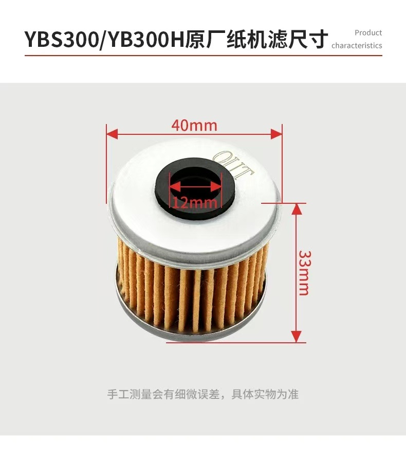 Zongshen Nc250/300/450/Cbs300 Loncin Yb300H/Ybs300 Engine Oil Filter
