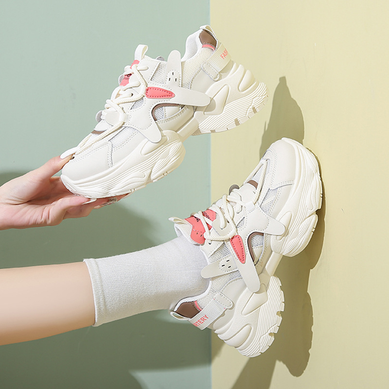 Summer breathable sneakers platform