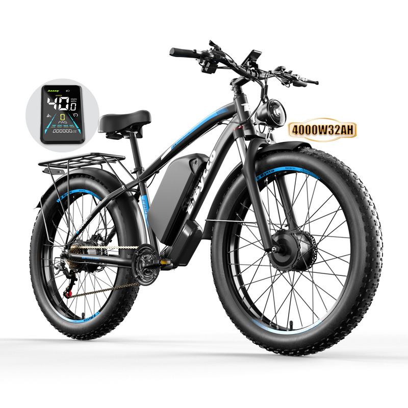 メーカー卸売りEbyccoクロスボーダー代発ダブルモーターアルミニウム合金電動自転車24*4.0雪の太ったタイヤ|undefined