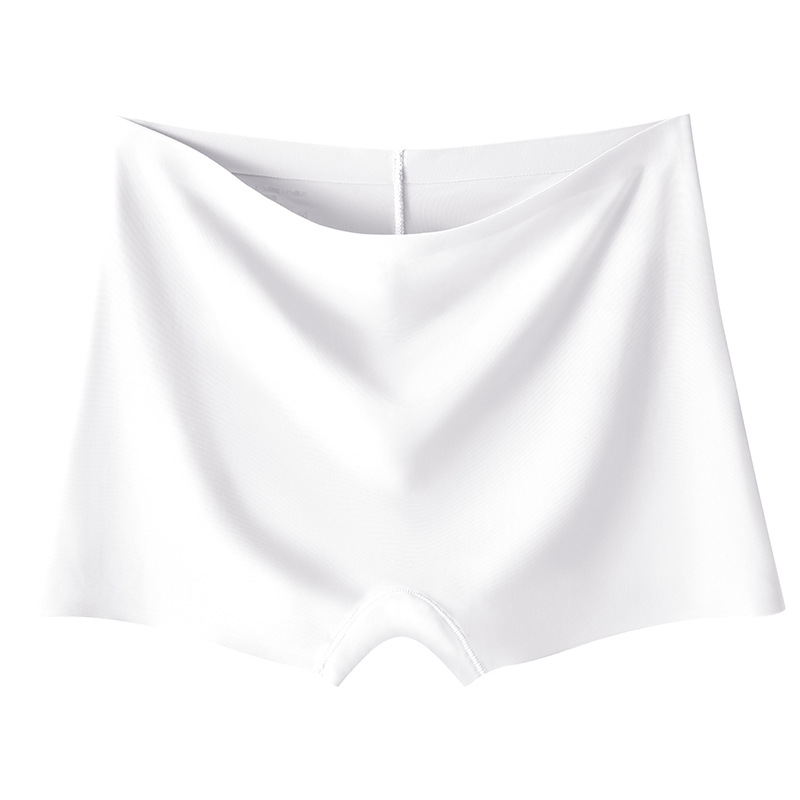 Taobao estilo explosivo calzoncillos boxer de seda de hielo para mujer anti-desgaste 2025 sin costuras transpirables bragas gratis dos en uno pantalones cortos de seguridad