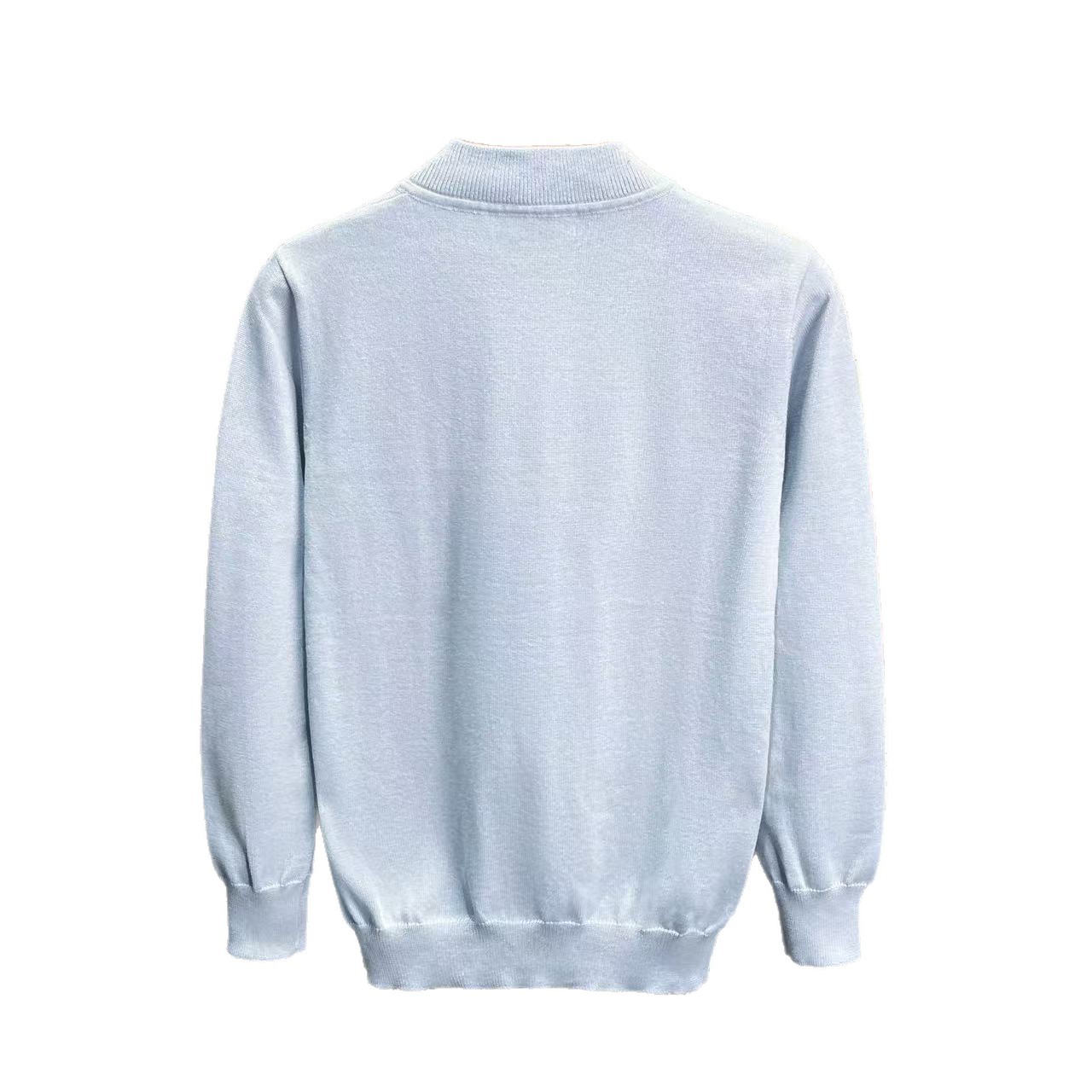 Explosiones transfronterizas polo de punto nuevo hombre cuello redondo de manga larga estilo relajado hookah hombre camisa de punto con solapa