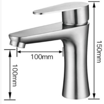 Grifos de acero inoxidable Grifos de baño caliente y frío lavabo