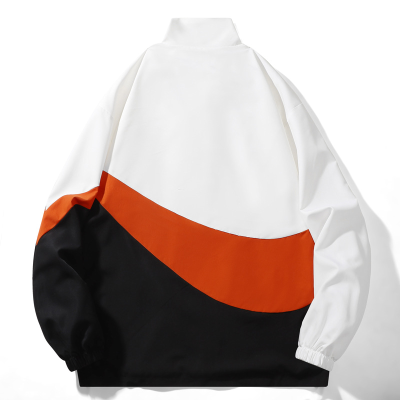 Chaqueta de hombre de otoño nueva chaqueta casual de alta calidad de moda a prueba de viento collar de color coreano chaqueta deportiva para hombre