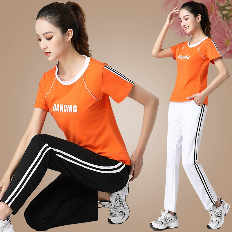 Ян Липин Квадратная Танцевальная Одежда Костюм с короткими рукавами Одежда для привидений Одежда для командных выступлений Спортивная одежда для отдыха оптом