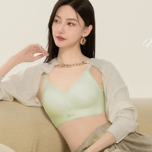 夏季蕾丝薄款果冻提拉调整型内衣文胸防下垂侧收聚拢无痕内衣