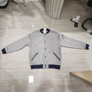 Sf2025 Autumn and Winter New Men's Baseball Jacket Loose Thickened Youth Trendy Windproof Warm Coat for Men