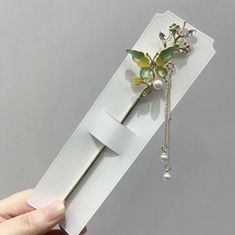 发簪现代简约新中式簪子古风步摇发钗汉服旗袍头饰渐流苏发簪|undefined