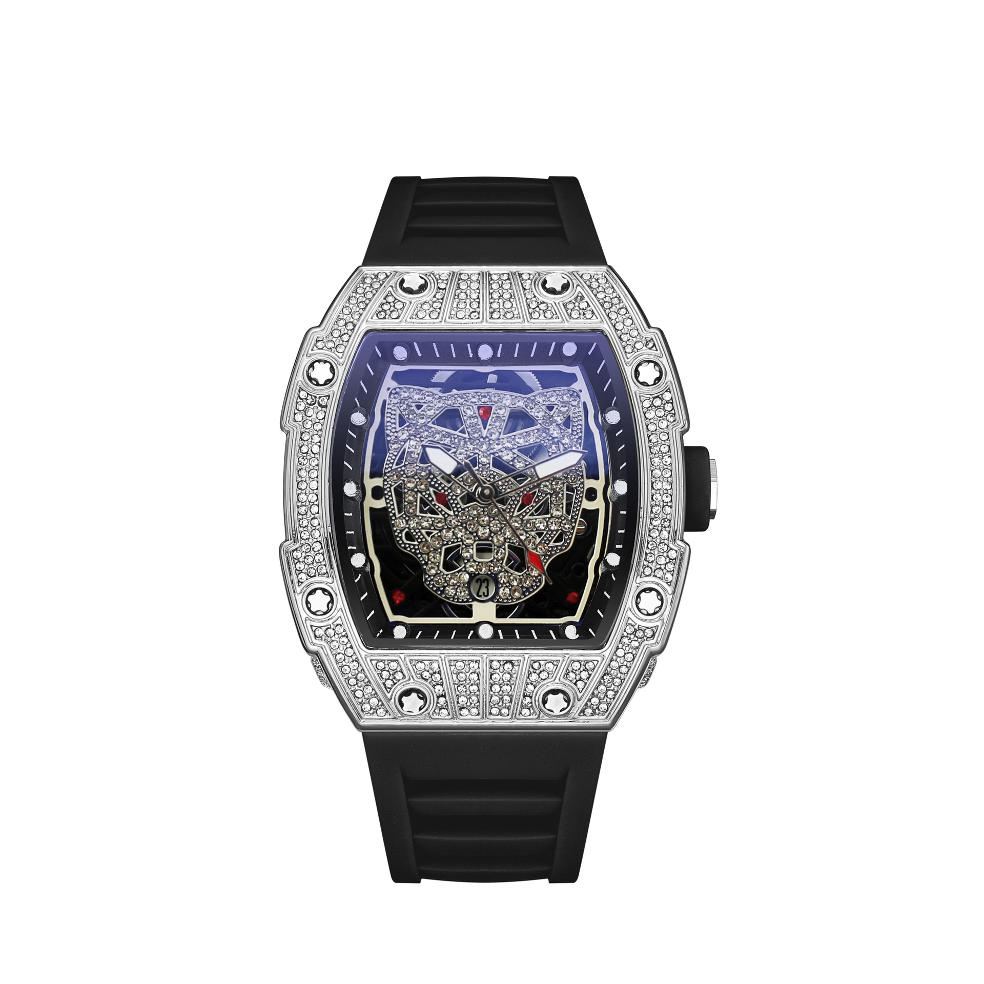Richard vyriškas kvarcinis laikrodis su deimantais ir žvaigždėmis_voghion.com