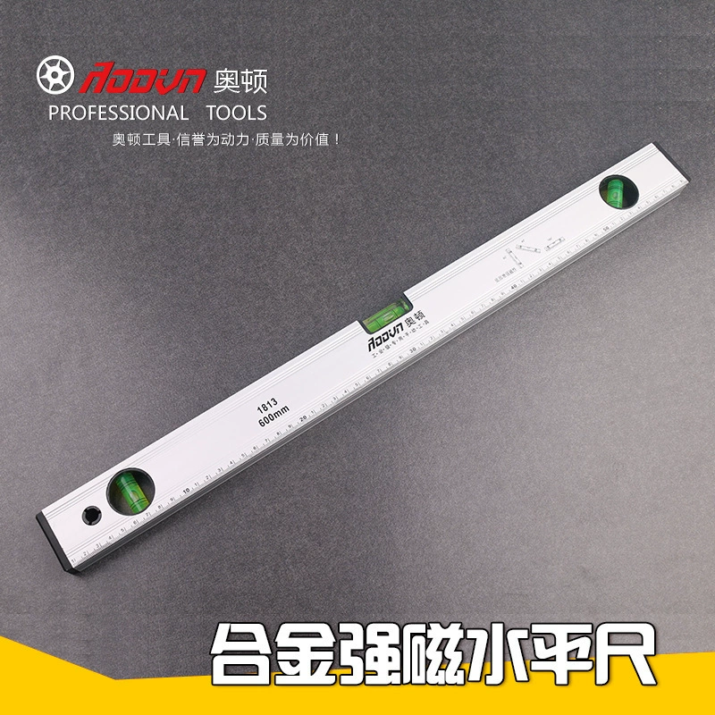 Horizontal ruler aluminum alloy thickened and strong magnetic horizontal high -level building decoration horizontal ruler
