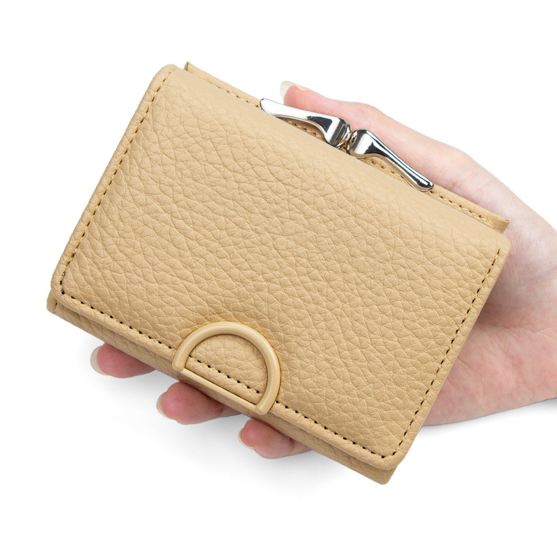 New Style Women's Short Wallet, Simple Lychee Pattern, Solid Color Pu Coin Purse, Multi-Card Slot Card Holder, Wallet, Money Clip Wholesale New Style Women's Short Wallet, Simple Lychee Pattern, Solid Color Pu Coin Purse, Multi-Card Slot Card Holder, Wallet, Money Clip Wholesale