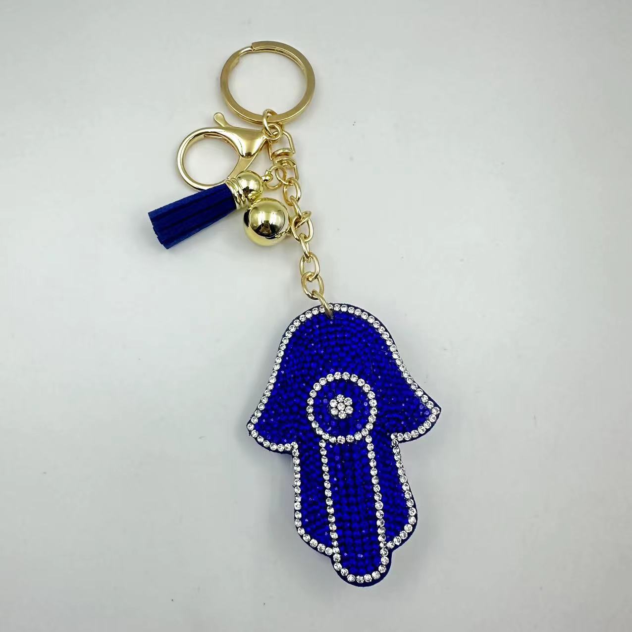 Transfronterizo diamante ojo ojo del diablo llavero colgante bolso bordillo azul Farmati colgante ojo malvado