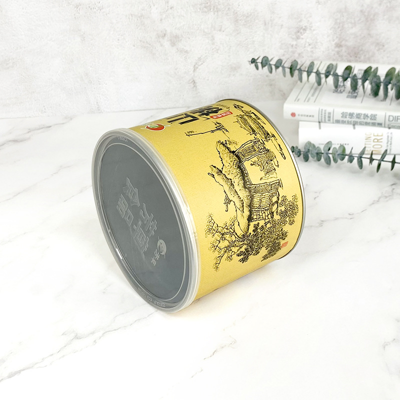 瓜子纸罐厂家 防潮密封坚果罐牛皮纸罐食品包装盒纸罐