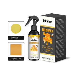 Jakehoe Beeswax Care Spray Household Wood Cleaning Polishing Decontamination Removal Oil Stain Paint Wear Care