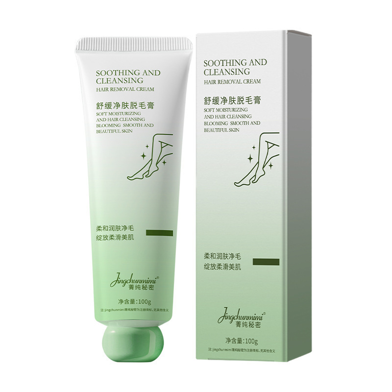 Jing pure secret depilación crema suave, no irritante, vello axilar, mano de los labios depilación sin puntos negros, unisex en stock.