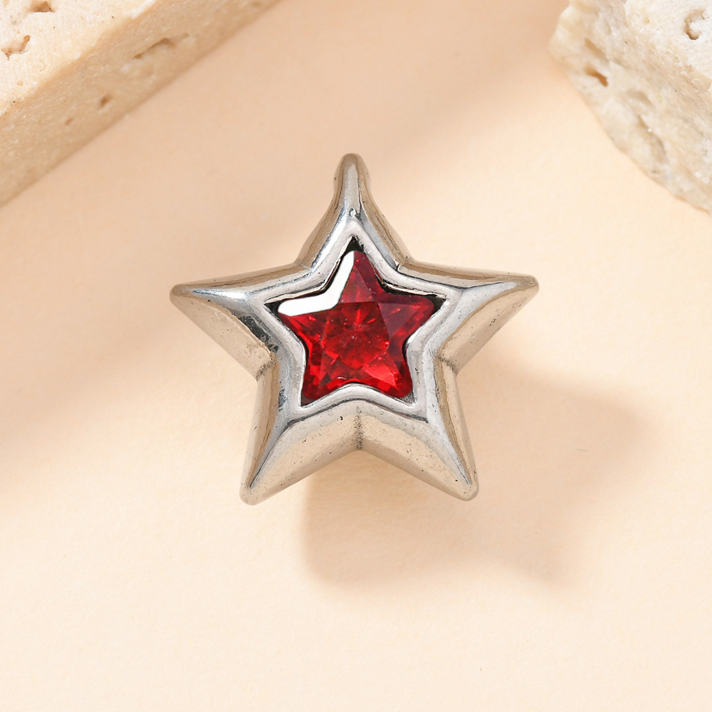 Un colgante europeo y americano explosión fundición de geometría estrella de zircon collar accesorios colgante diy fabricantes de joyas de acero inoxidable