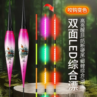 LED咬钩变色夜光漂重力感应电子漂浮漂抗走水鲫鱼漂鲫鲤吃铅XX