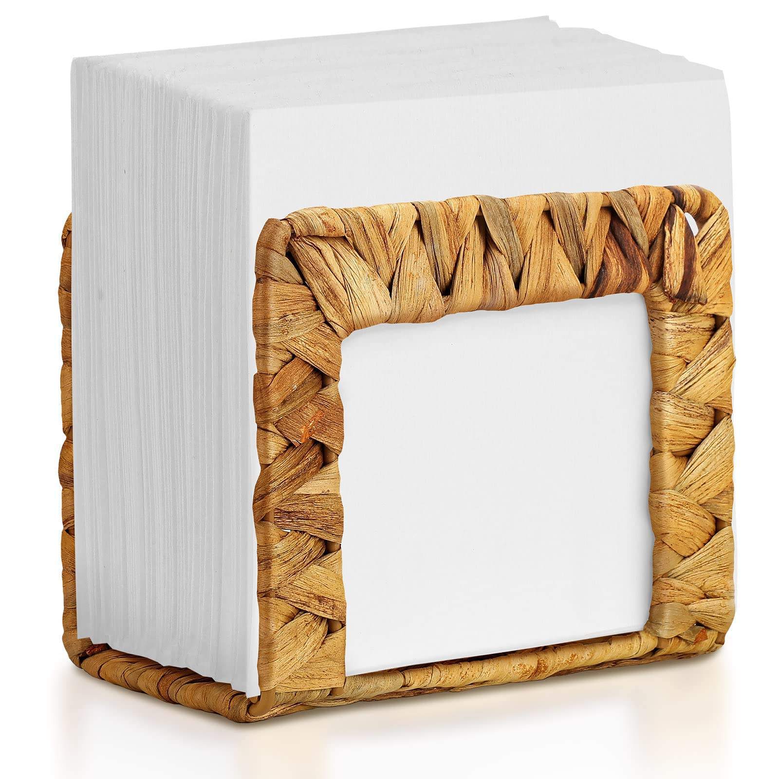 Customizado cross-border calabaza grasa trenzada caja de extracción de papel sala de estar casera mesa de comedor caja de toallas servillas caja de almacenamiento de toallas de caña