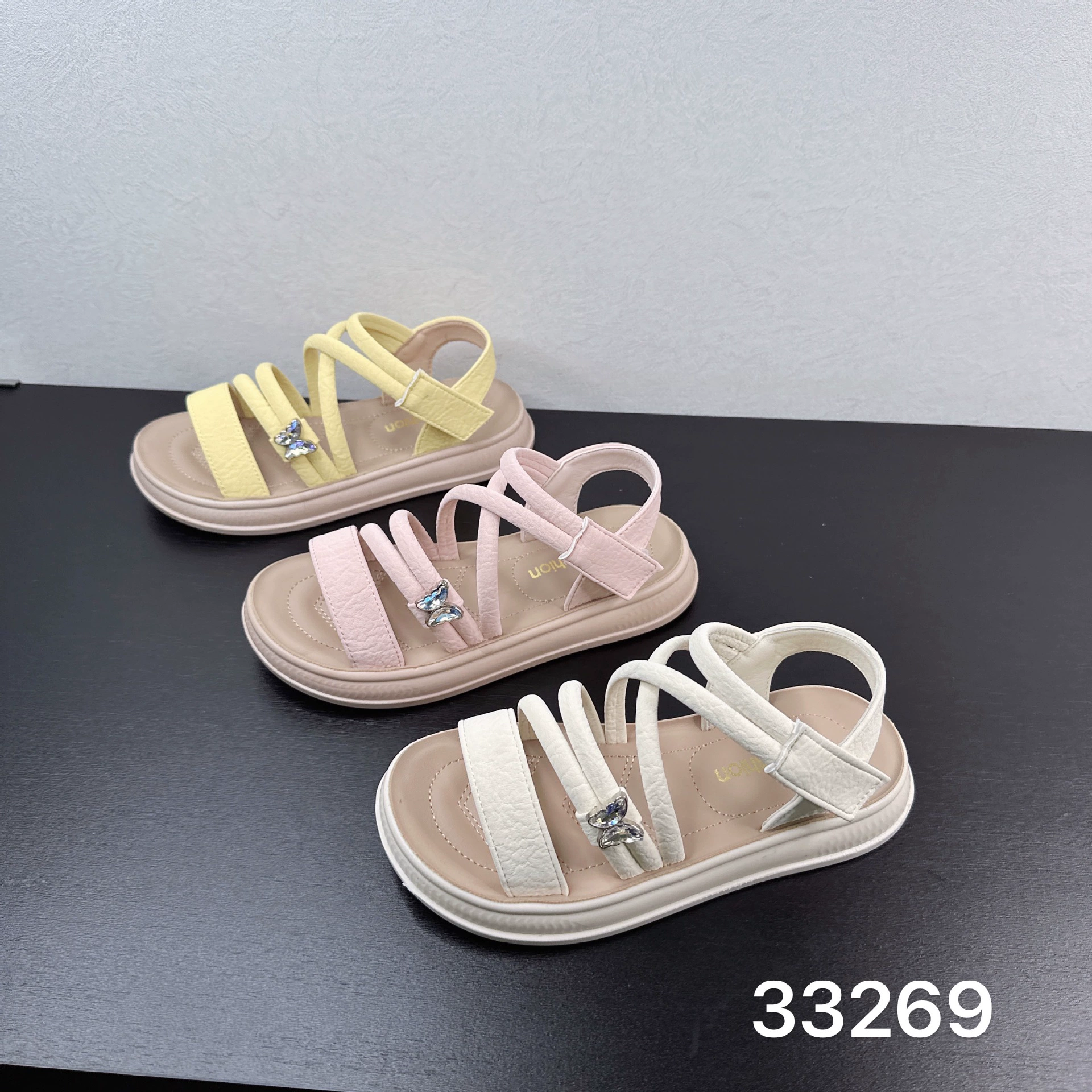 33269 Сандалии для девочек 2025 Летние новые сандалии