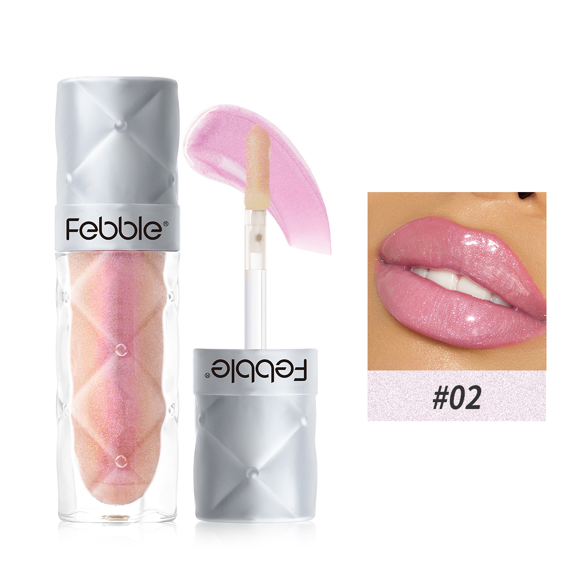 USHAS Amazon explosivo lápiz labial líquido perlado transfronterizo taza antiadherente de larga duración brillo de labios impermeable crema de esmalte de labios
