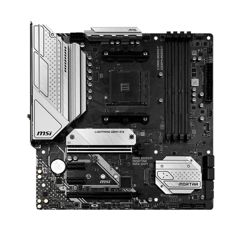 Материнская плата MSI MAG B550M Mortar Max WiFi, поддержка интерфейса AM4