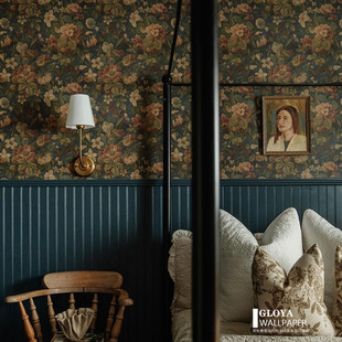 European Retro Garden Wallpaper Nordic Flower Living Room Tv Background Wall Covering Bedroom Wallpaper Hotel Restaurant Wall Covering