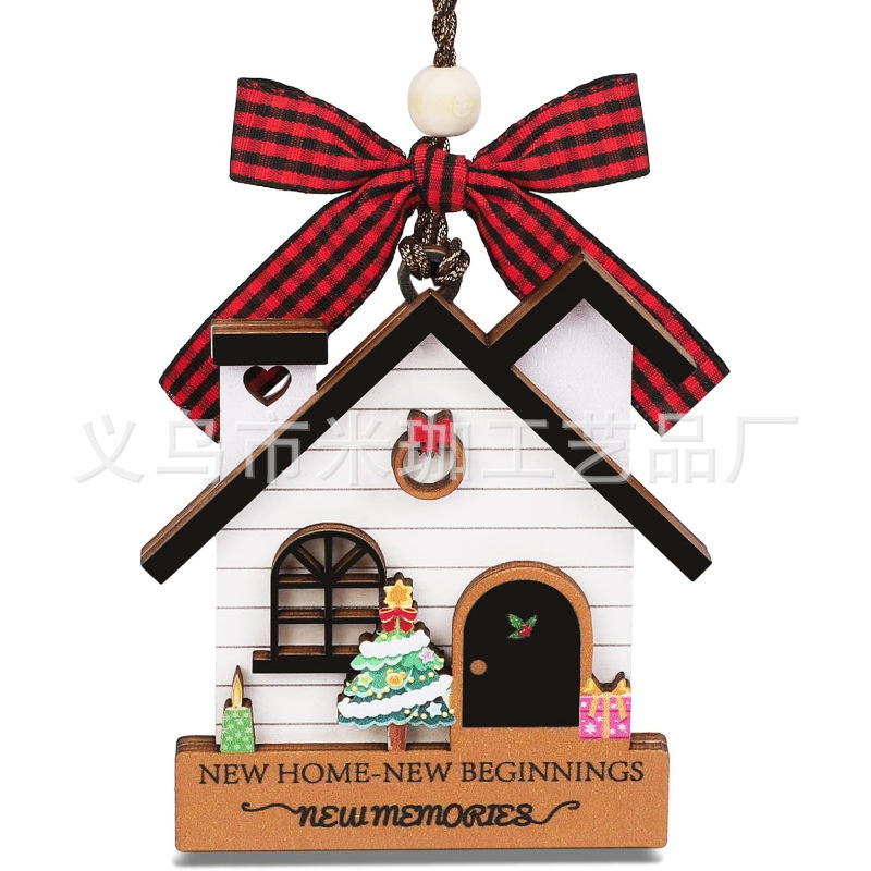 2025年越境新築祝いギフト クリスマス 母の日 バレンタインデー 装飾品 玄関用丸型木製吊り飾り|undefined