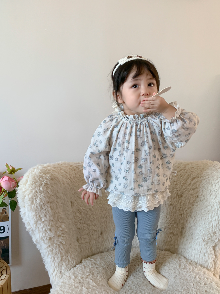 Camisas de niños de otoño para niños coreanos de manga larga camisa casual para muñecas de mujer