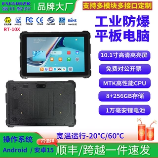 RT-10X三防平板电脑全加固8核户外IPS屏防水宽压矿业工业工控电脑