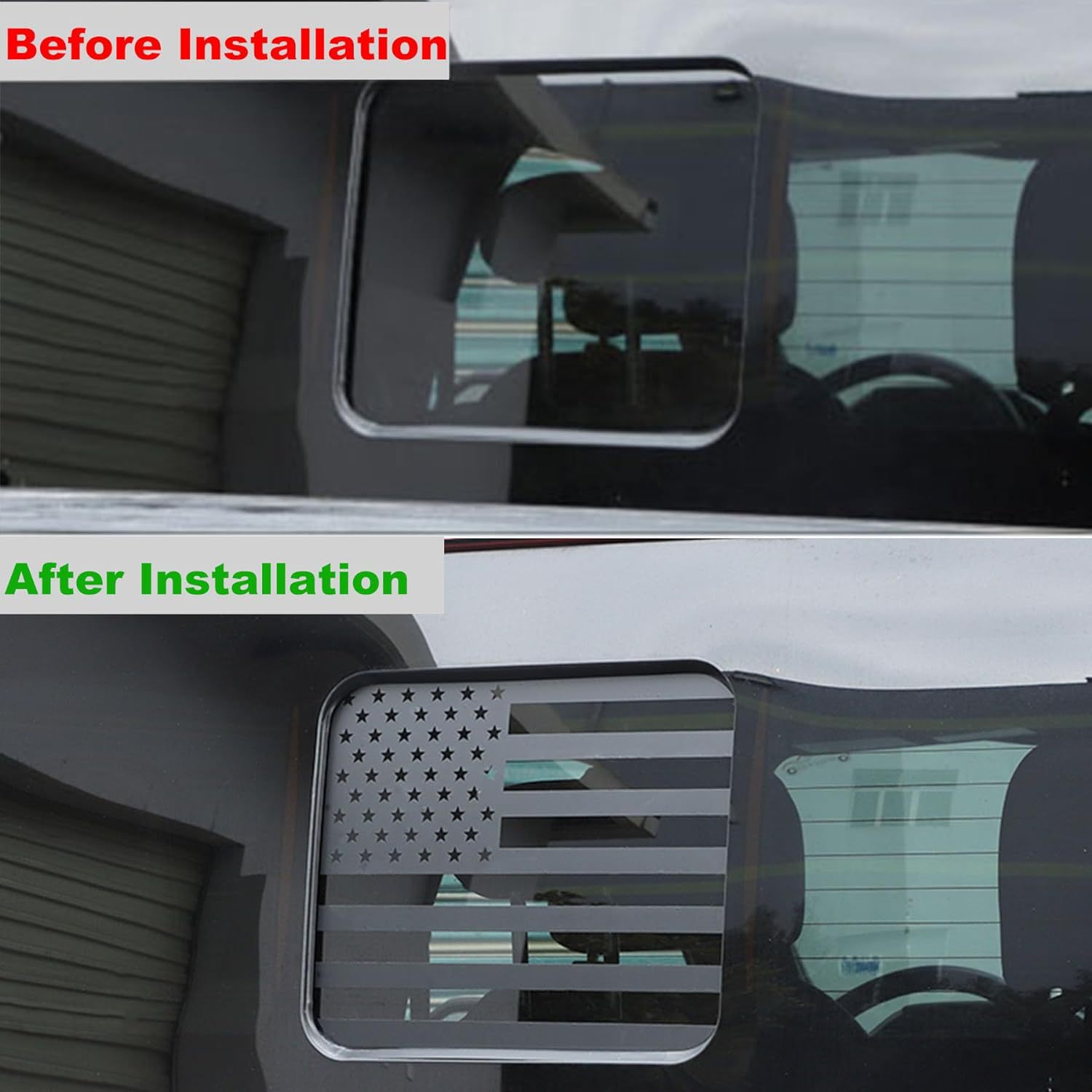 Aplicable para Ford Ventana trasera de la bandera de los Estados Unidos Auto pegatinas F150 F250 Ventana de vidrio vinilo pegatinas