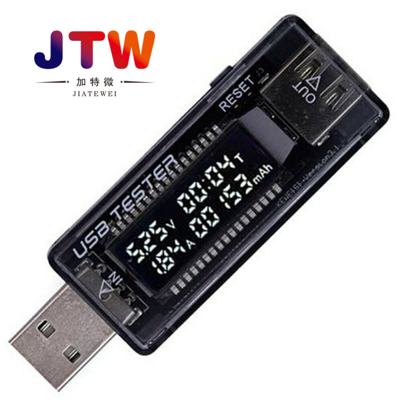 USB电压电流表 功率 容量 移动电源测试检测仪 V21