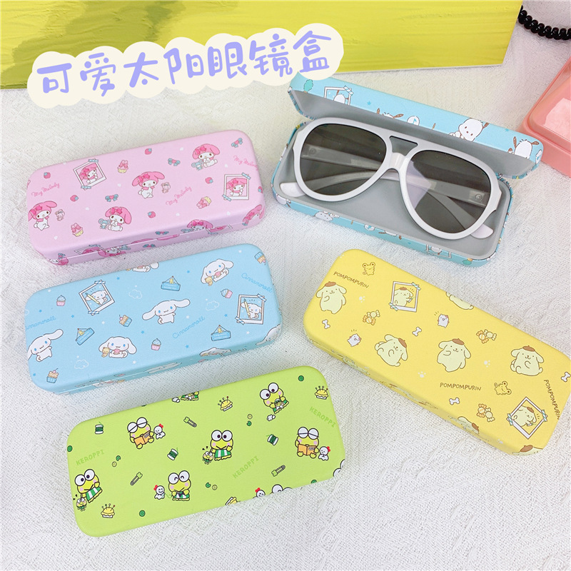 Cute Cartoon Glasses Case Glasses Cloth Sunglasses Protective Cover Dust-proof, Anti-fall, Anti-fogging, Convenient Wiping Cloth