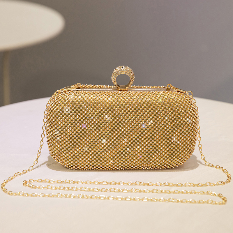 Pochette sera donna, borsa a tracolla elegante con strass per gala_voghion.com