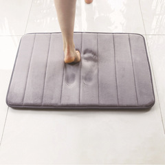 Cross-border delivery thickened 40D memory foam slow rebound mat bath mat floor mat bathroom water-absorbent door mat anti-slip entry foot mat