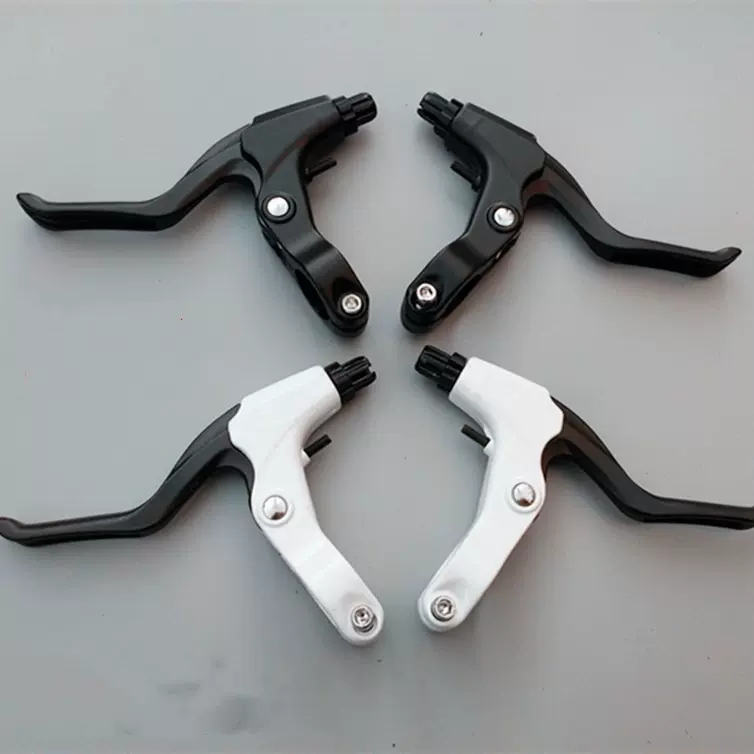 山地车闸把 自行车闸把 死飞车闸把 用黑白全铝闸把骑行 装备