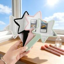 厂家直销小号五角星镜子手持化妆镜女生补妆小镜子便携收纳梳妆镜