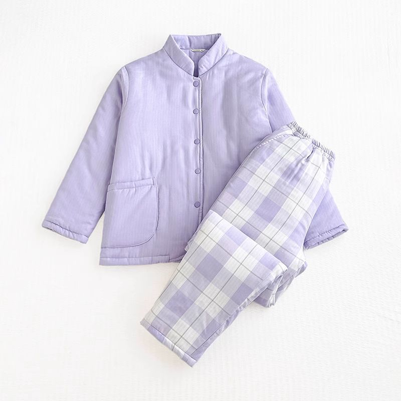 Women's [stand collar] purple