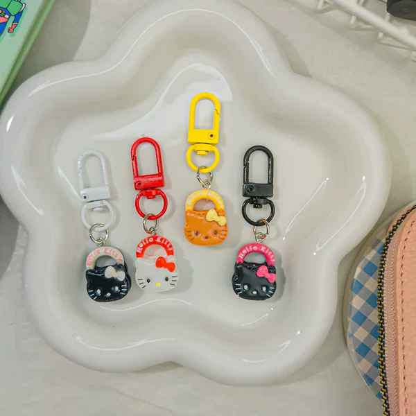 Color Buckle K73 Multi-Color Kt Cat Handbag Keychain Fun Girl Bag Pendant Couple Best Friend Gift