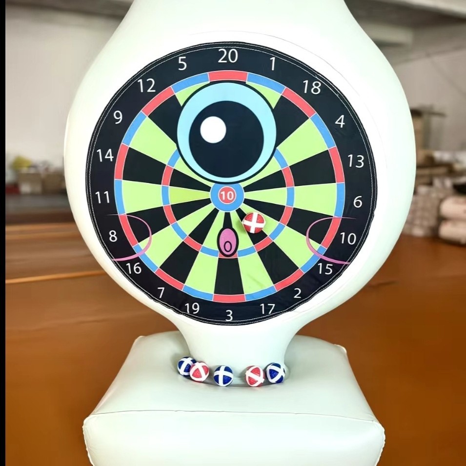 投掷游戏标靶水上投掷足球充气飞镖盘粘粘乐儿童草坪投掷玩具现货