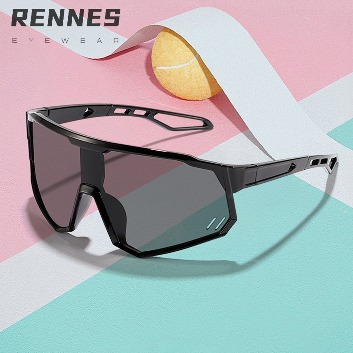 Gafas de sol de moda de montura grande y fresca para niños, niños y niñas, gafas a prueba de viento al aire libre, gafas de sol