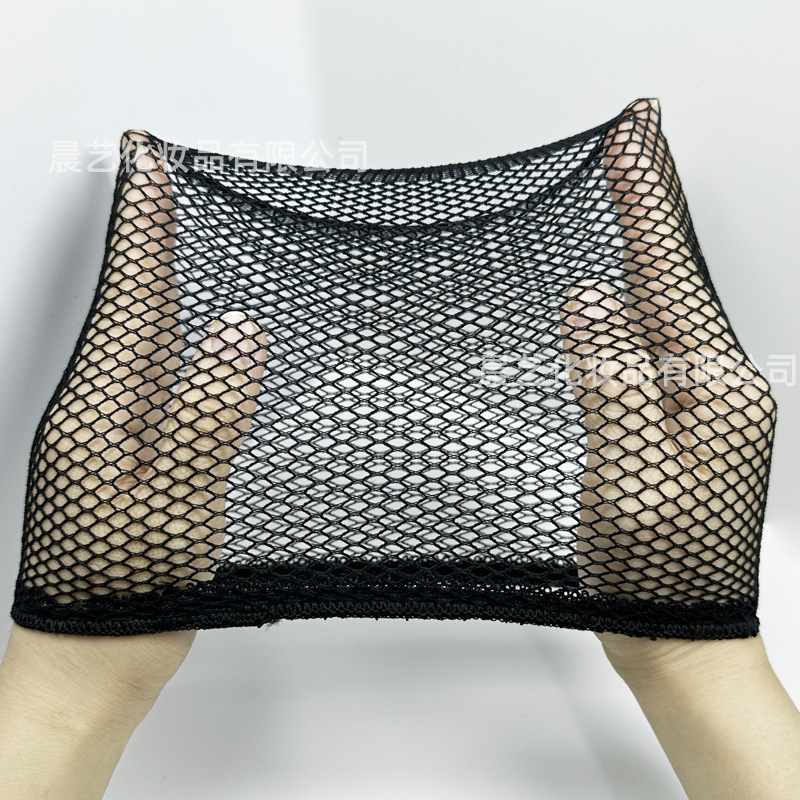 cubierta de malla de pelo invisible cubierta de malla de pelo dos extremos de alta elástica no estrangulación cabeza larga y corta cubierta de malla general fija sombrero de presión de pelo