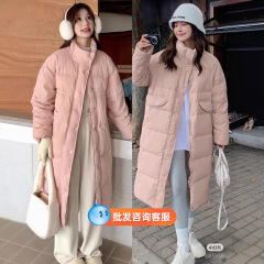 广州十三行平湖白鸭绒女士羽绒服高级感中长款冬季女装外套女批发