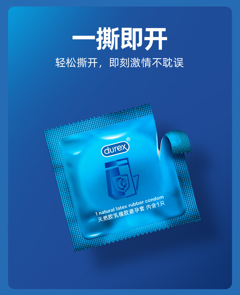 Durex Vibrant Condoms, Pack of 12, Medium Latex, Straight-Walled Smooth — detail image 5