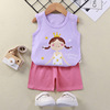 Children's vest, summer cotton set for boys, shorts, clothing, Korean style, children's clothing, wholesale