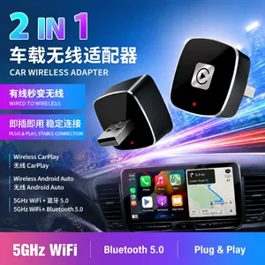 Wired to Wireless CarPlay Converter 2-in-1 Car Interconnect Box Smart Screen Projection Module for Vehicles